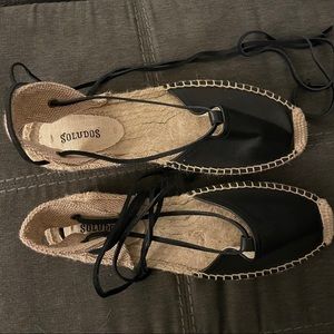 Soludos lace up espadrilles sandals